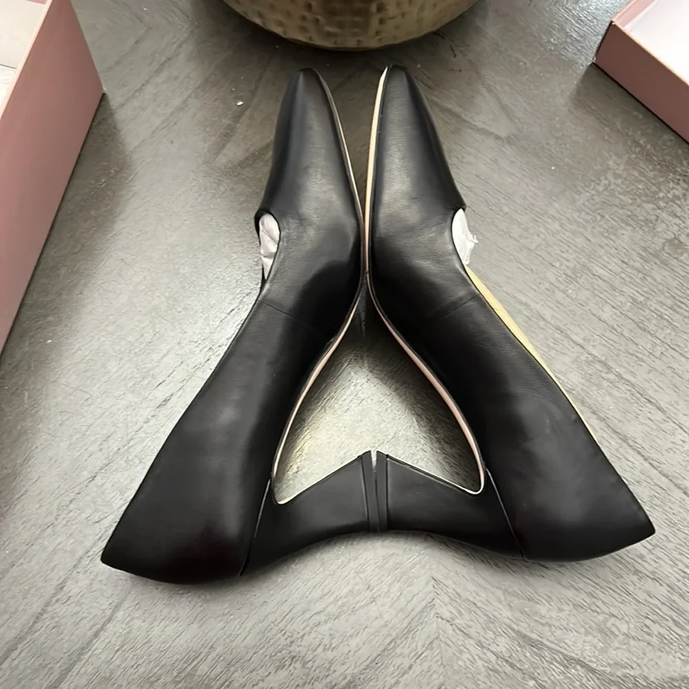 Sarto by Franco Sarto Dina Leather Square Toe Pumps